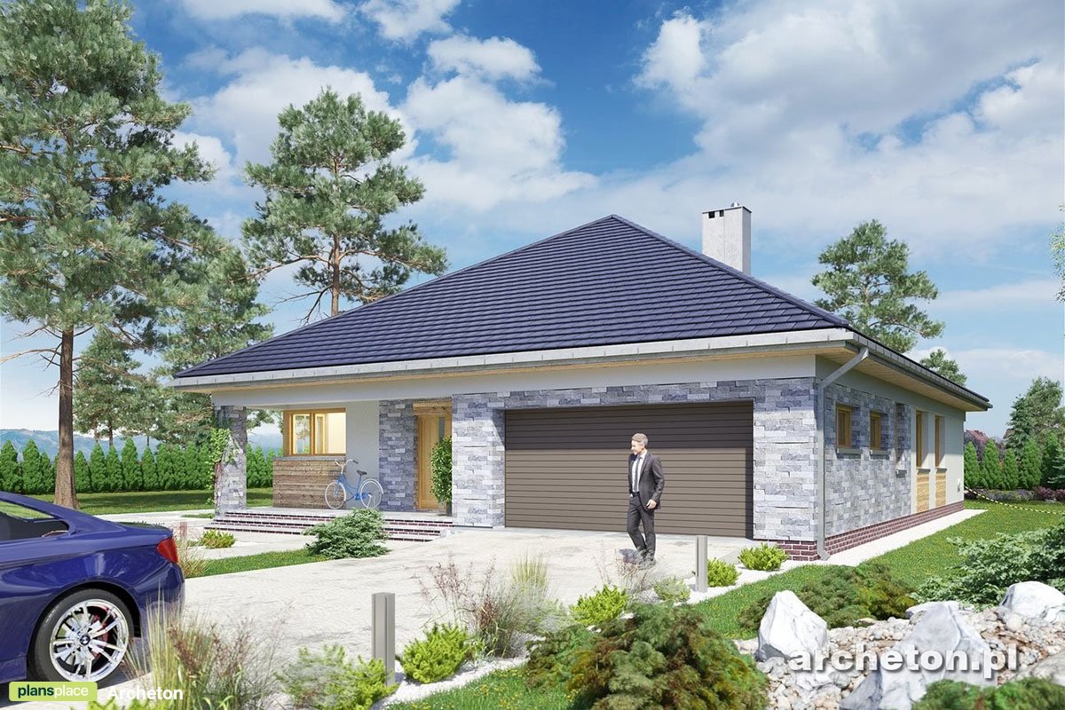 One Level Home Plan with Large Family Room and 2-Car Garage - 99580R - 3