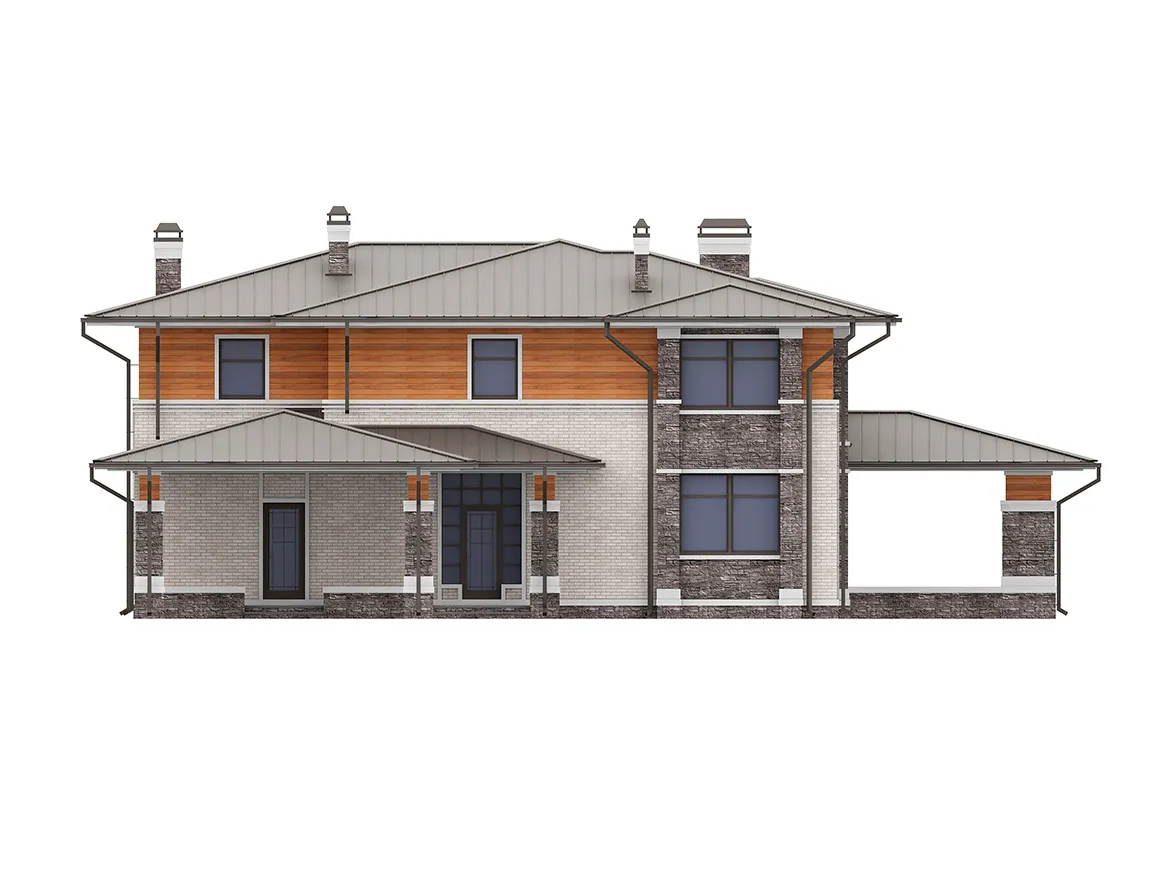 House Plan: 3646 ft², 2 Stories, 5 Beds, Home Office, 4 Baths, Open Floor Plan, Carport