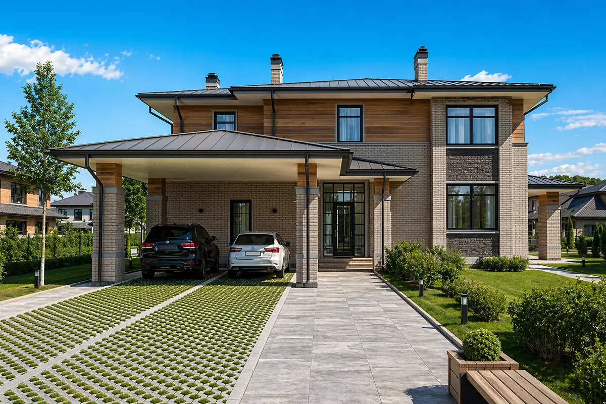 House Plan: 3646 ft², 2 Stories, 5 Beds, Home Office, 4 Baths, Open Floor Plan, Carport