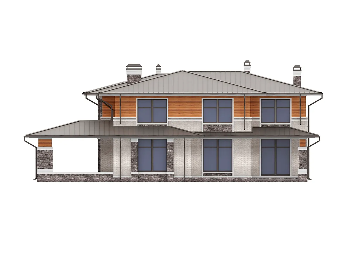 House Plan: 3646 ft², 2 Stories, 5 Beds, Home Office, 4 Baths, Open Floor Plan, Carport