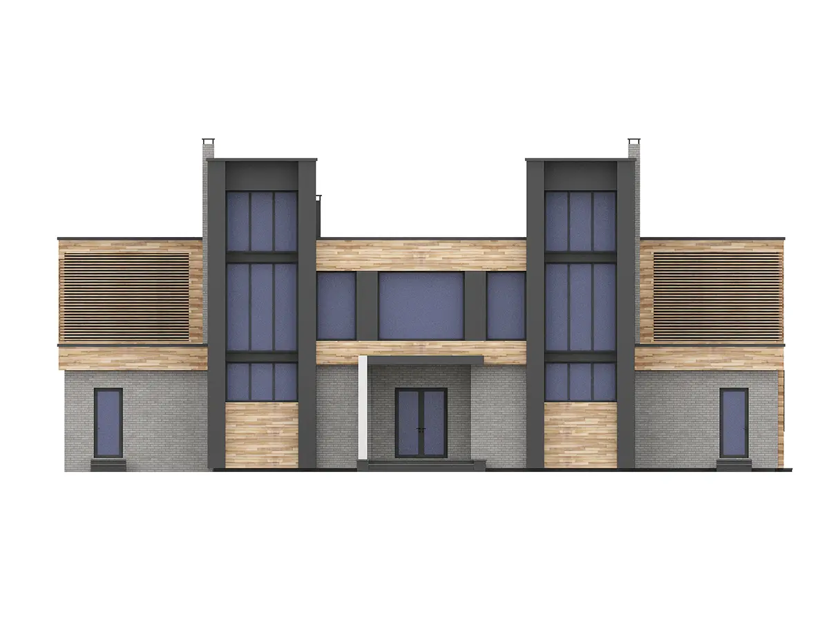 House Plan: 4963 ft², 3 Stories, 6 Beds, Home Office, 5 Baths, Open Floor Plan