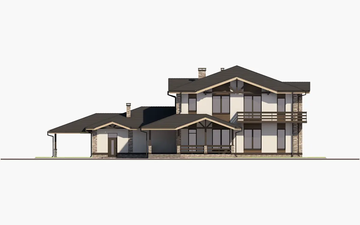 House Plan: 3139 ft², 2 Stories, 4 Beds, Home Office, 3 Baths, Open Floor Plan, Carport