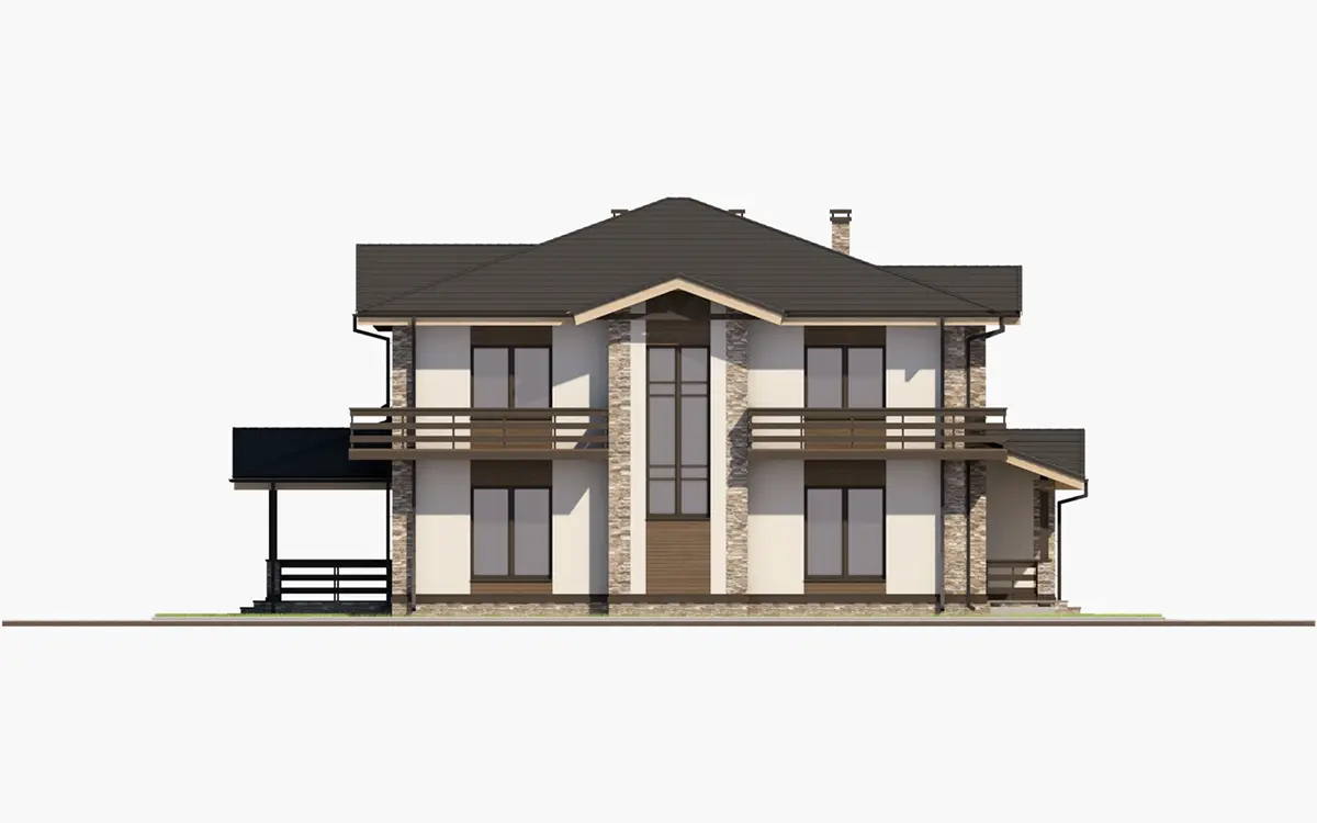 House Plan: 3139 ft², 2 Stories, 4 Beds, Home Office, 3 Baths, Open Floor Plan, Carport