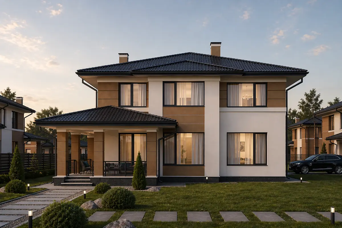 House Plan: 1984 ft², 2 Stories, 5 Beds, 3 Baths, Open Floor Plan