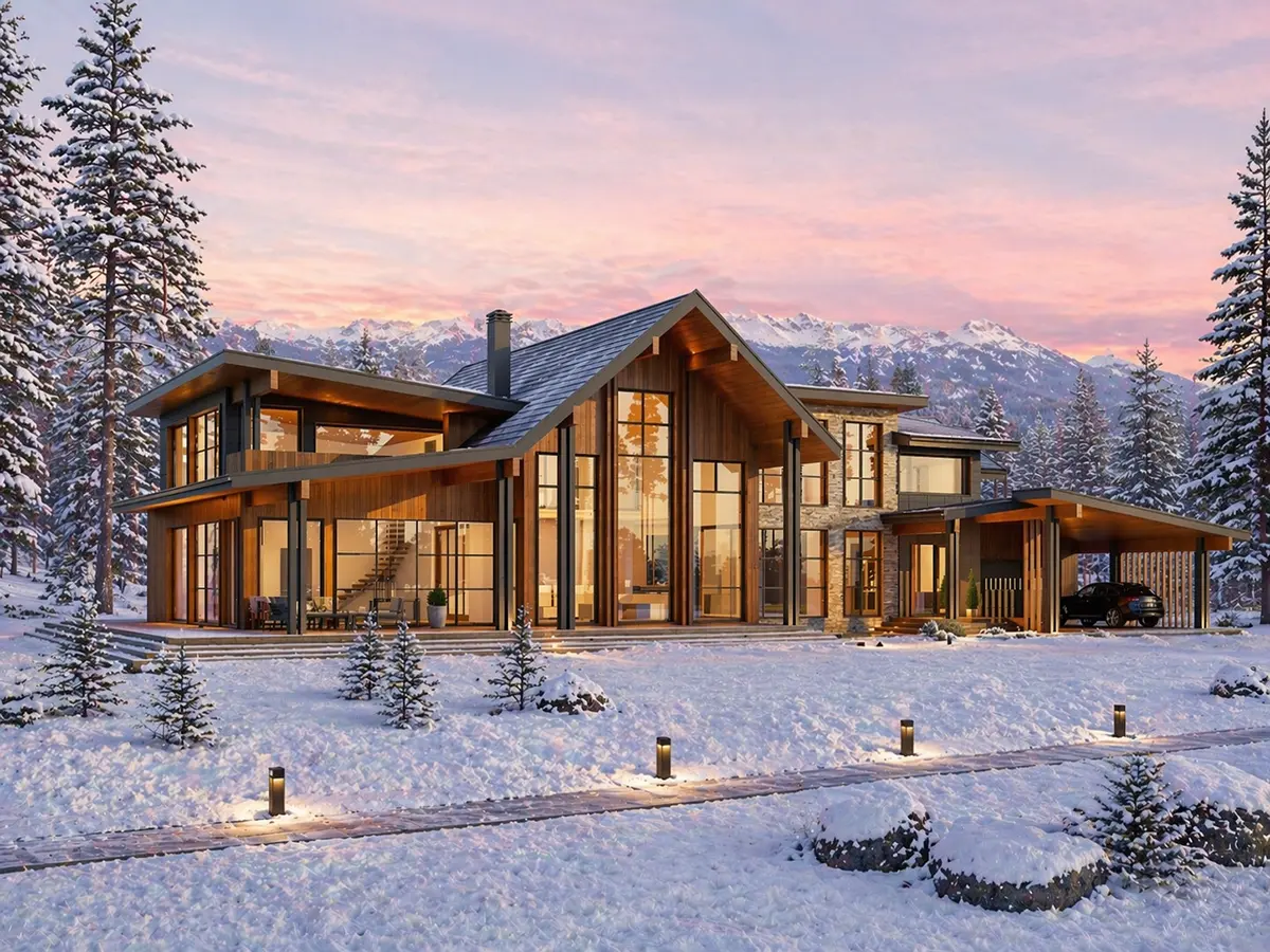 House Plan: 5503 ft², 1.5 Stories, 3 Beds, 5 Baths, Carport