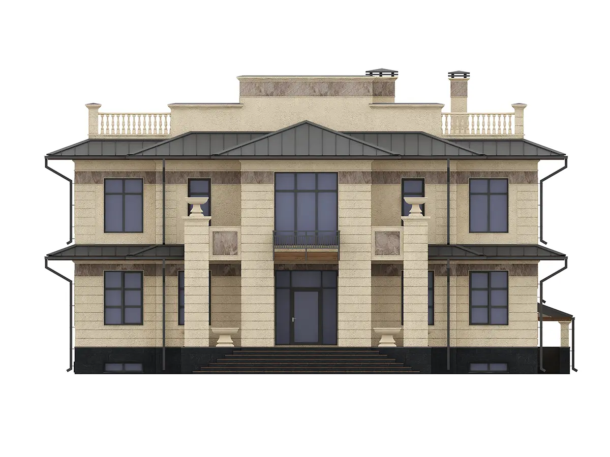 House Plan: 3766 ft², 3 Stories + Basement, 6 Beds, Home Office, 4.5 Baths