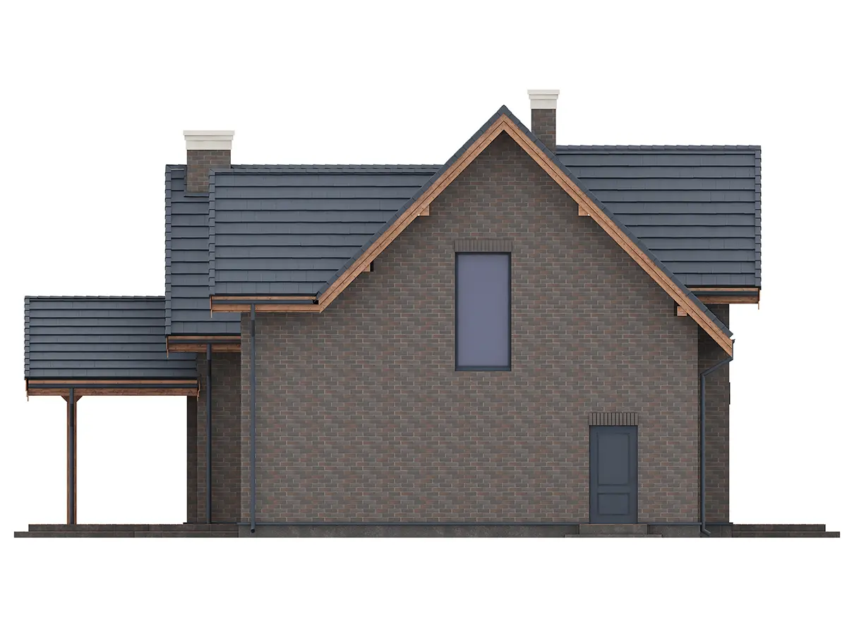 House Plan: 1879 ft², 1.5 Stories, 4 Beds, Home Office, 2 Baths