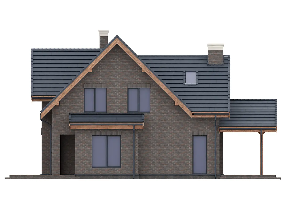 House Plan: 1879 ft², 1.5 Stories, 4 Beds, Home Office, 2 Baths