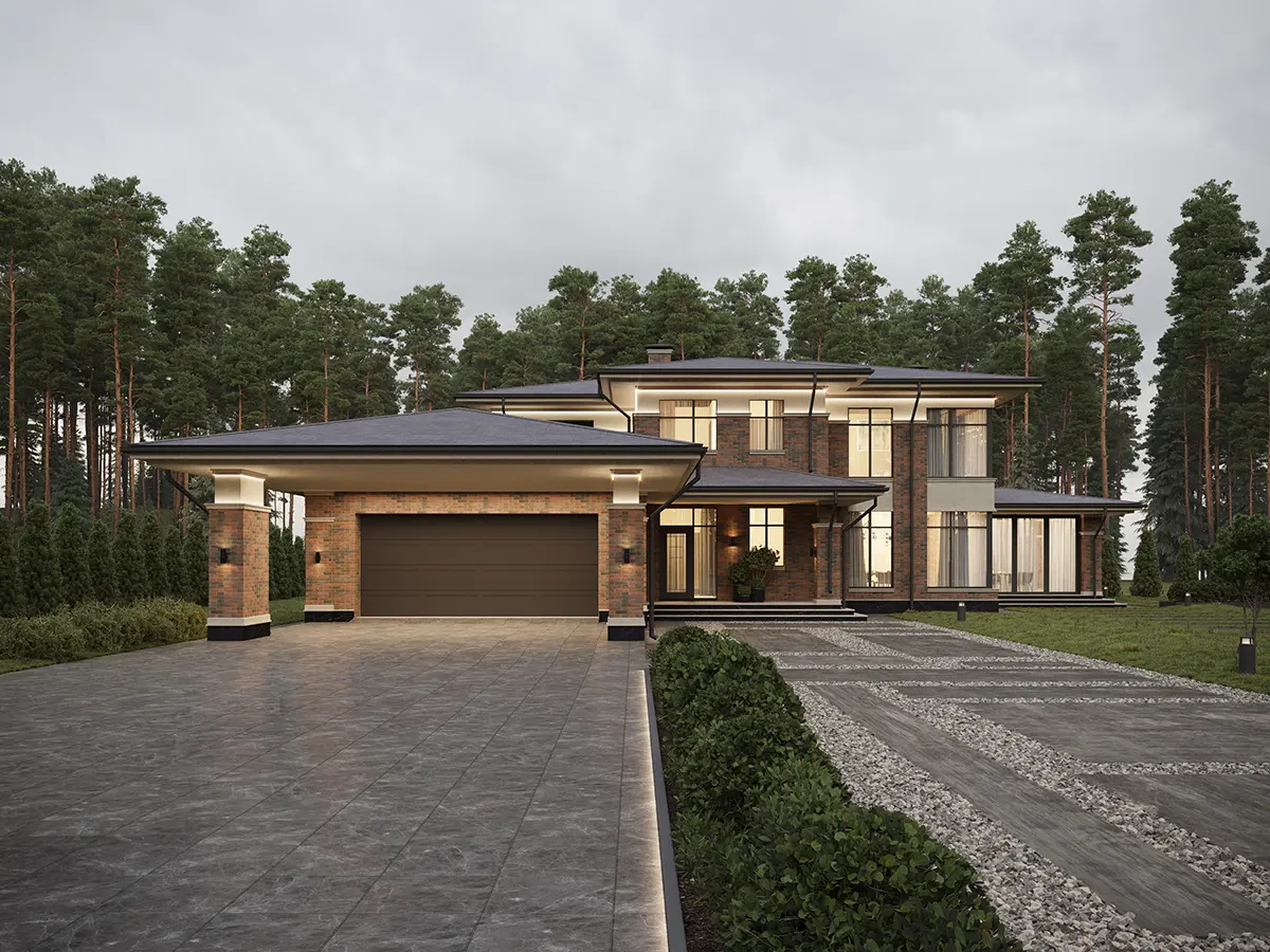 House Plan: 3373 ft², 2 Stories, 4 Beds, 2.5 Baths, Open Floor Plan, Carport