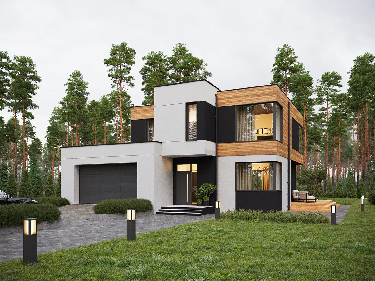 House Plan: 1872 ft², 2 Stories, 4 Beds, Home Office, 3.5 Baths, Open Floor Plan, 2-Car Garage