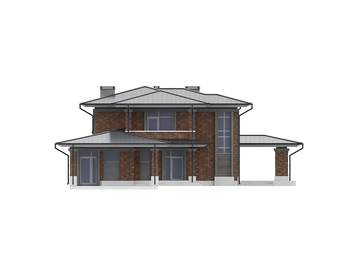 House Plan: 2269 ft², 2 Stories, 3 Beds, 4 Baths, Open Floor Plan, Carport