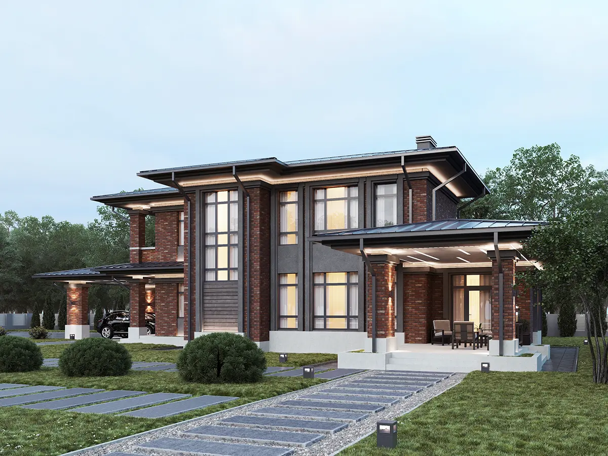 House Plan: 2269 ft², 2 Stories, 3 Beds, 4 Baths, Open Floor Plan, Carport