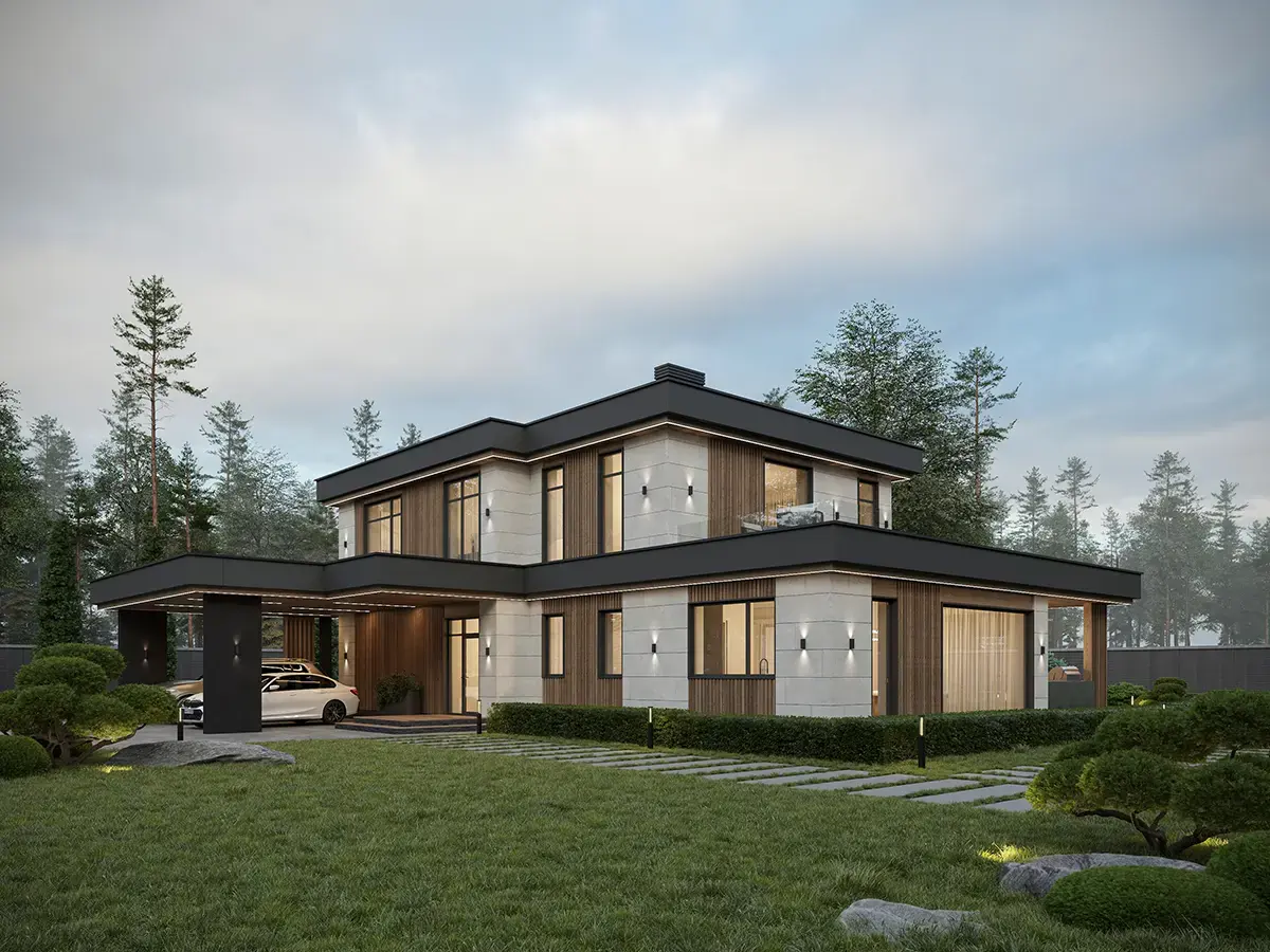 House Plan: 2447 ft², 2 Stories, 4 Beds, Home Office, 3 Baths, Open Floor Plan, Carport