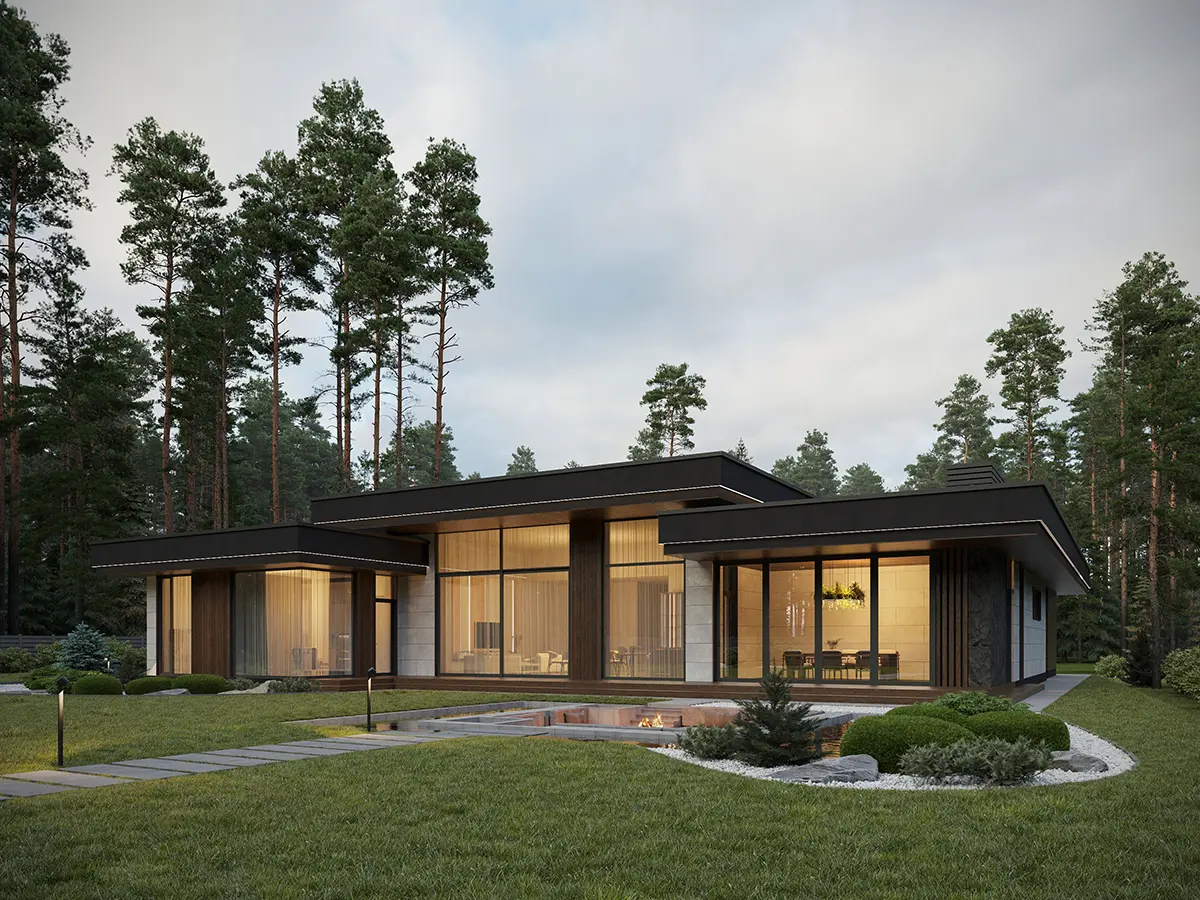 House Plan: 2847 ft², 1 Story, 4 Beds, Home Office, 3 Baths, Open Floor Plan, 2-Car Garage
