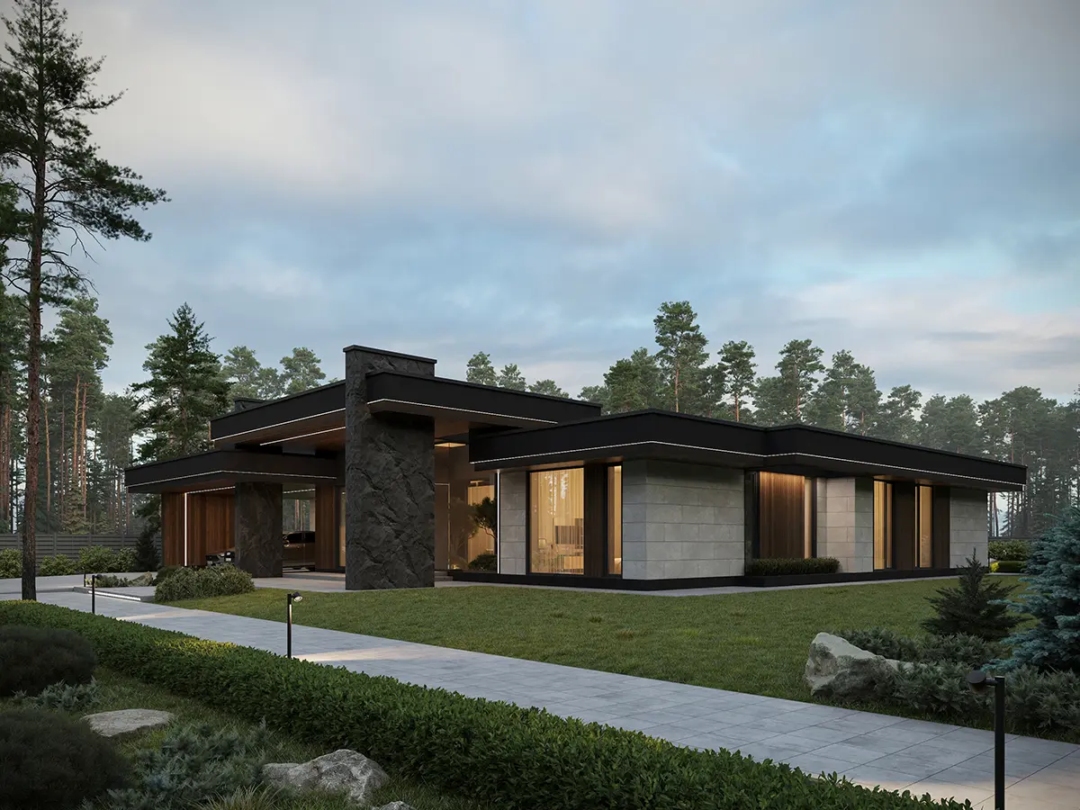 House Plan: 2847 ft², 1 Story, 4 Beds, Home Office, 3 Baths, Open Floor Plan, 2-Car Garage