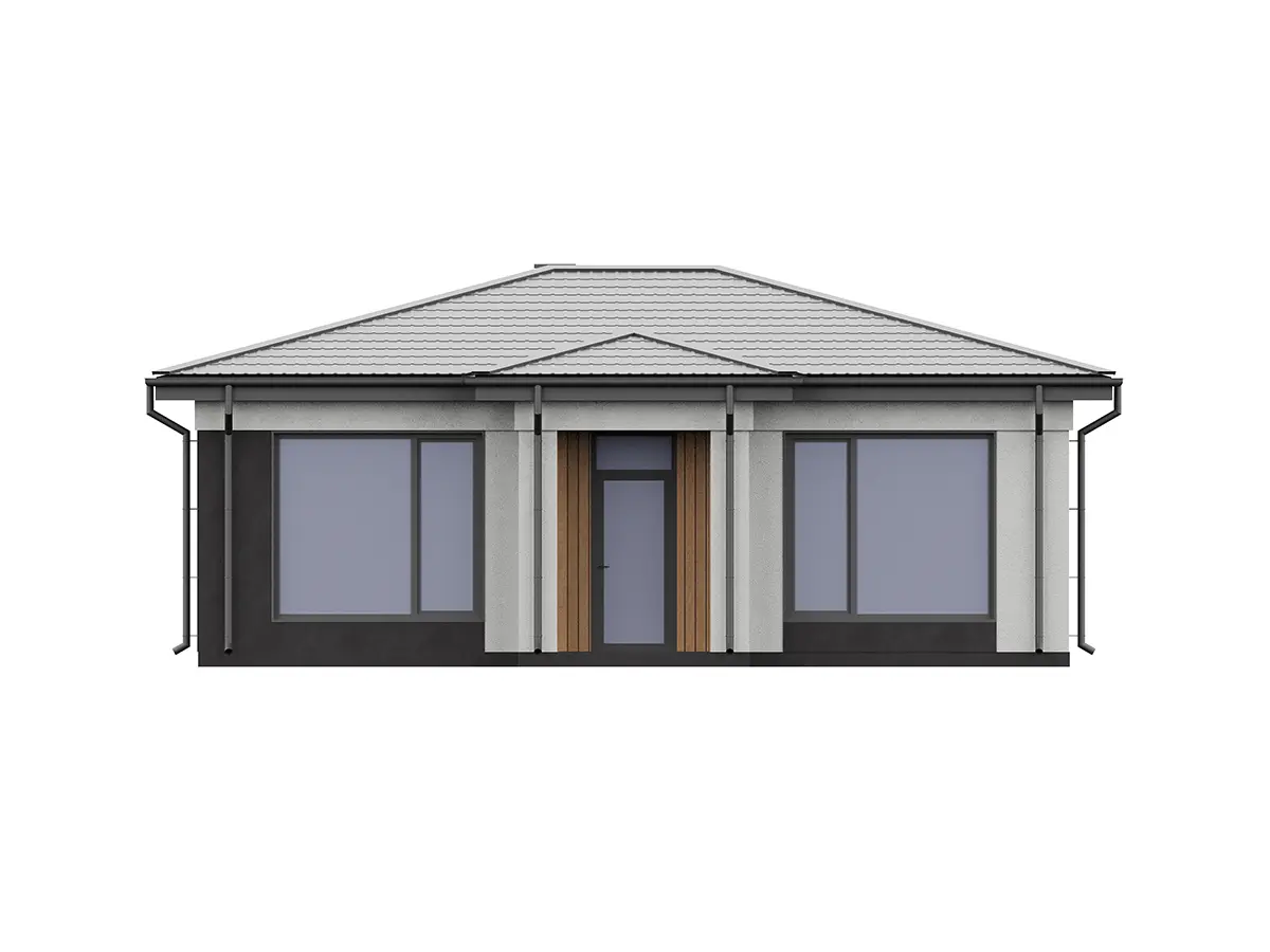 House Plan: 703 ft², 1 Story, 2 Beds, 1 Baths, Open Floor Plan