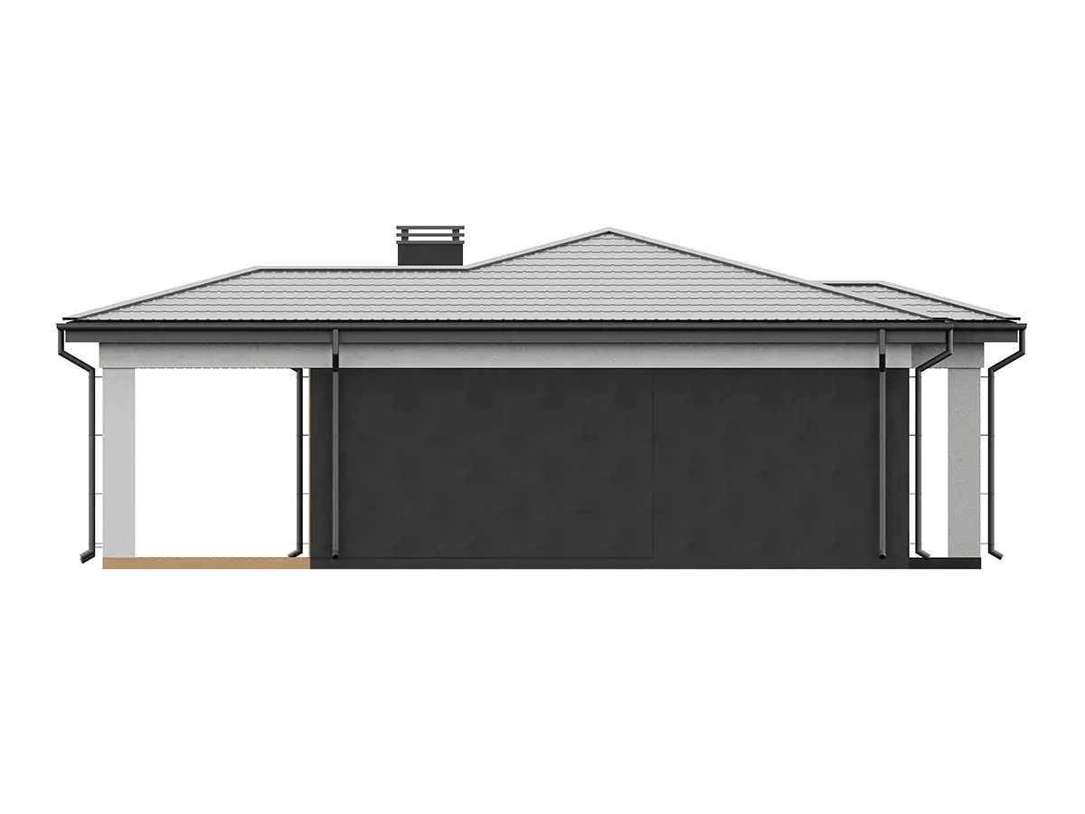 House Plan: 703 ft², 1 Story, 2 Beds, 1 Baths, Open Floor Plan