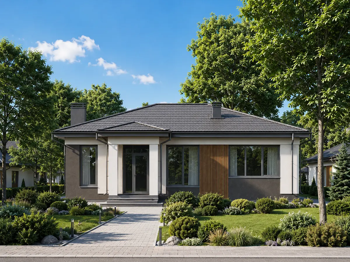 House Plan: 1033 ft², 1 Story, 3 Beds, 1 Baths, Open Floor Plan
