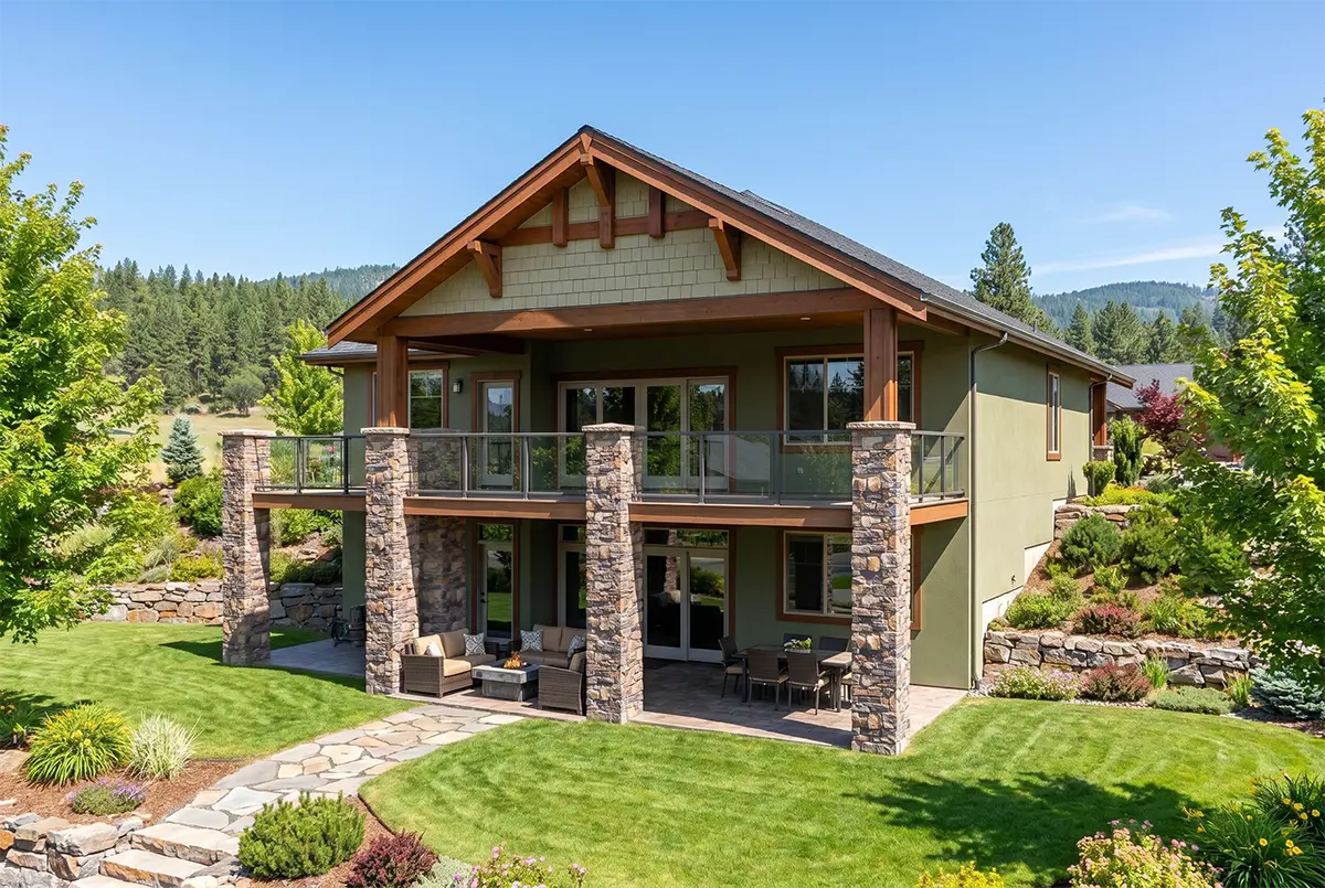 1-Story House Plan with Basement 1607 ft²: 5 Beds, 3 Baths, Open Floor Plan, 2-Car Garage