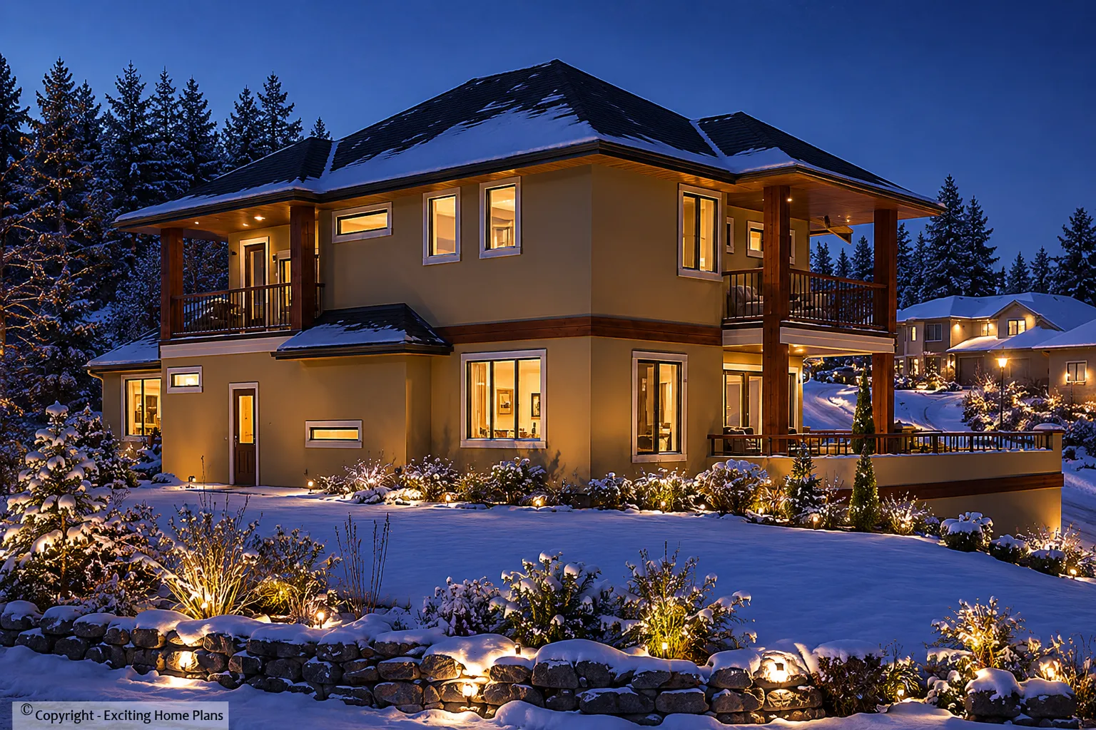 2-Story House Plan with Basement 2519 ft²: 4 Beds, 4 Baths, Open Floor Plan, 2-Car Garage