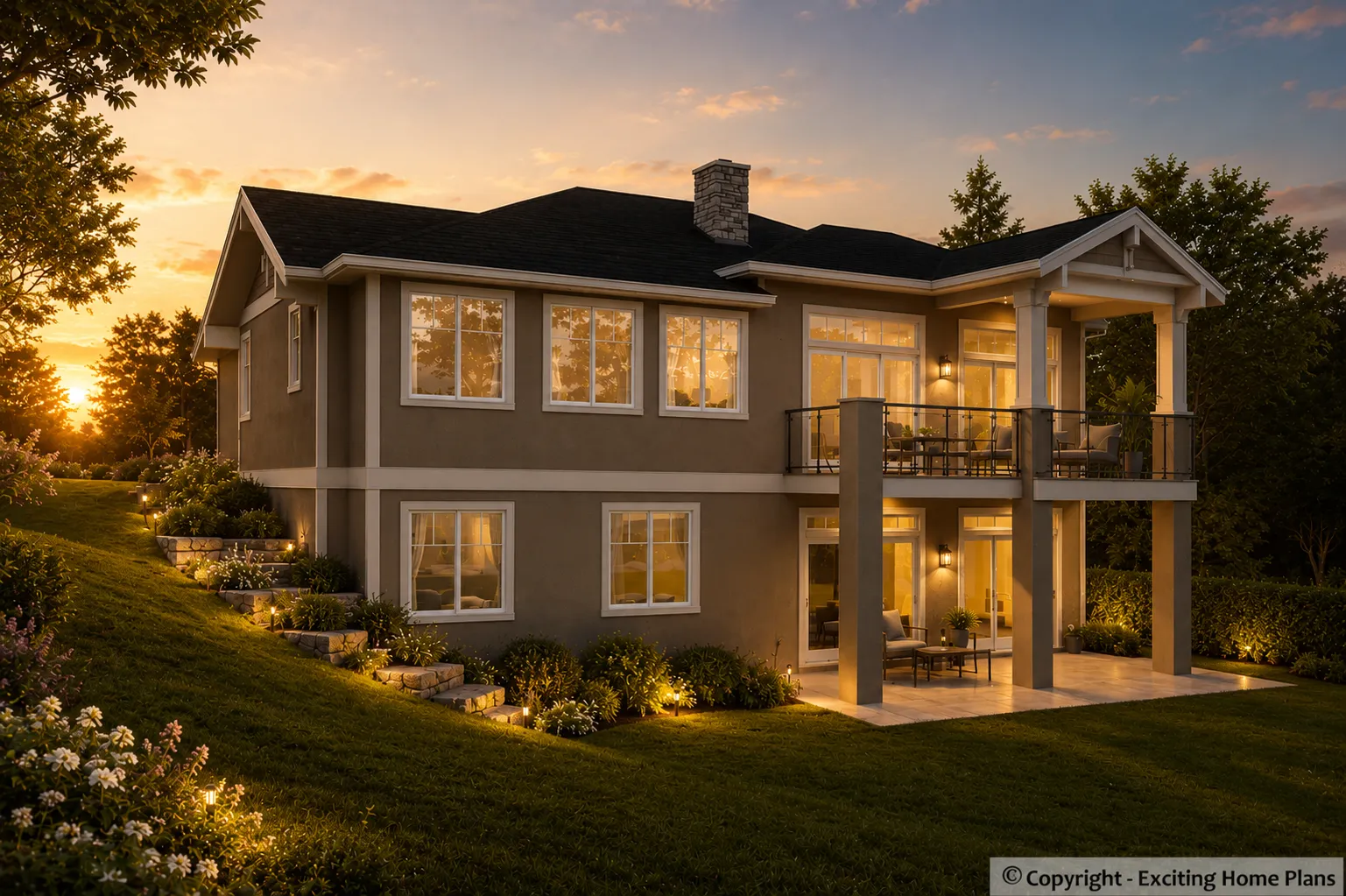 1-Story House Plan with Basement 1522 ft²: 3 Beds, 3 Baths, Open Floor Plan, 2-Car Garage