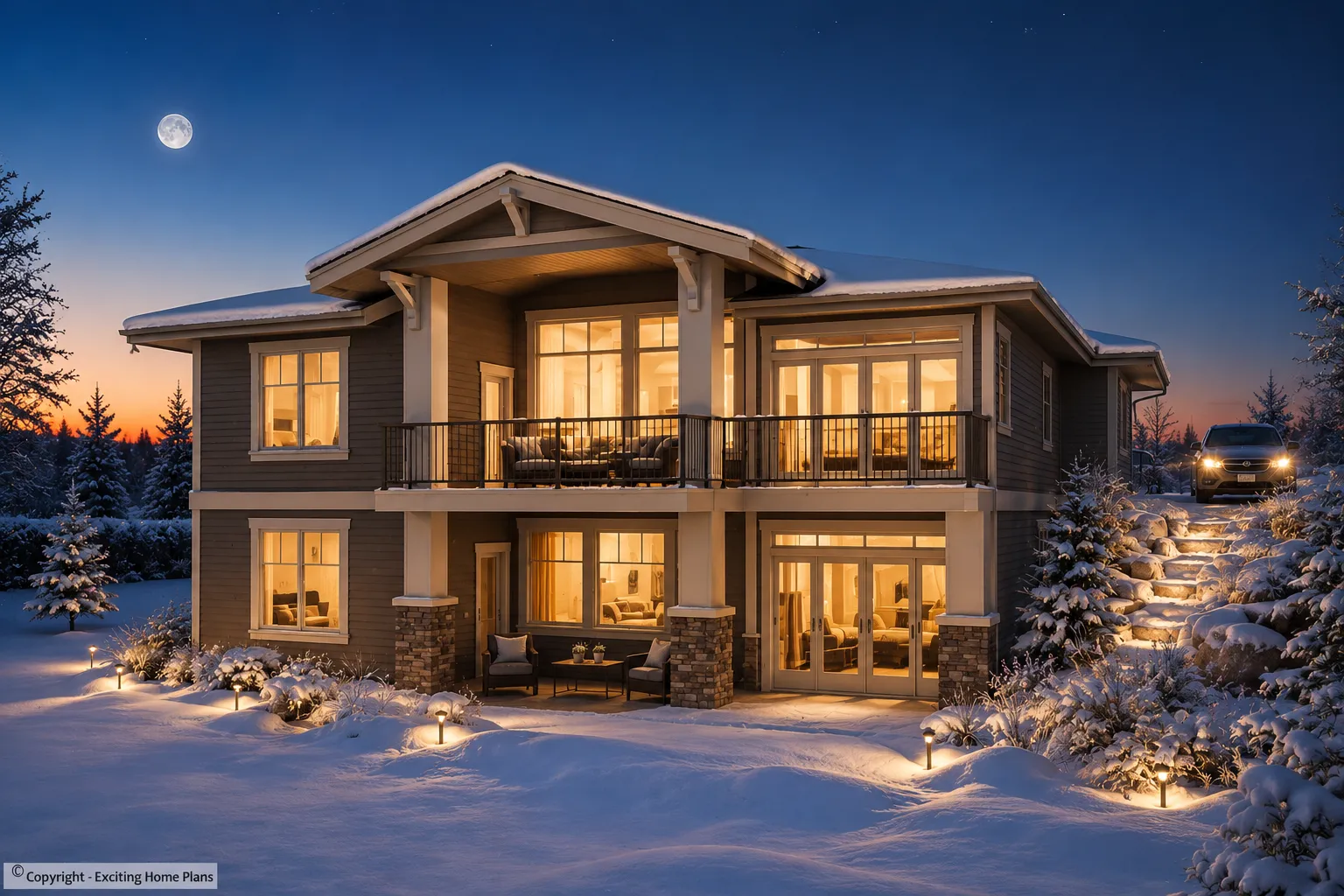 1-Story House Plan with Basement 1675 ft²: 3 Beds, Home Office, 3 Baths, Open Floor Plan, 2-Car Garage