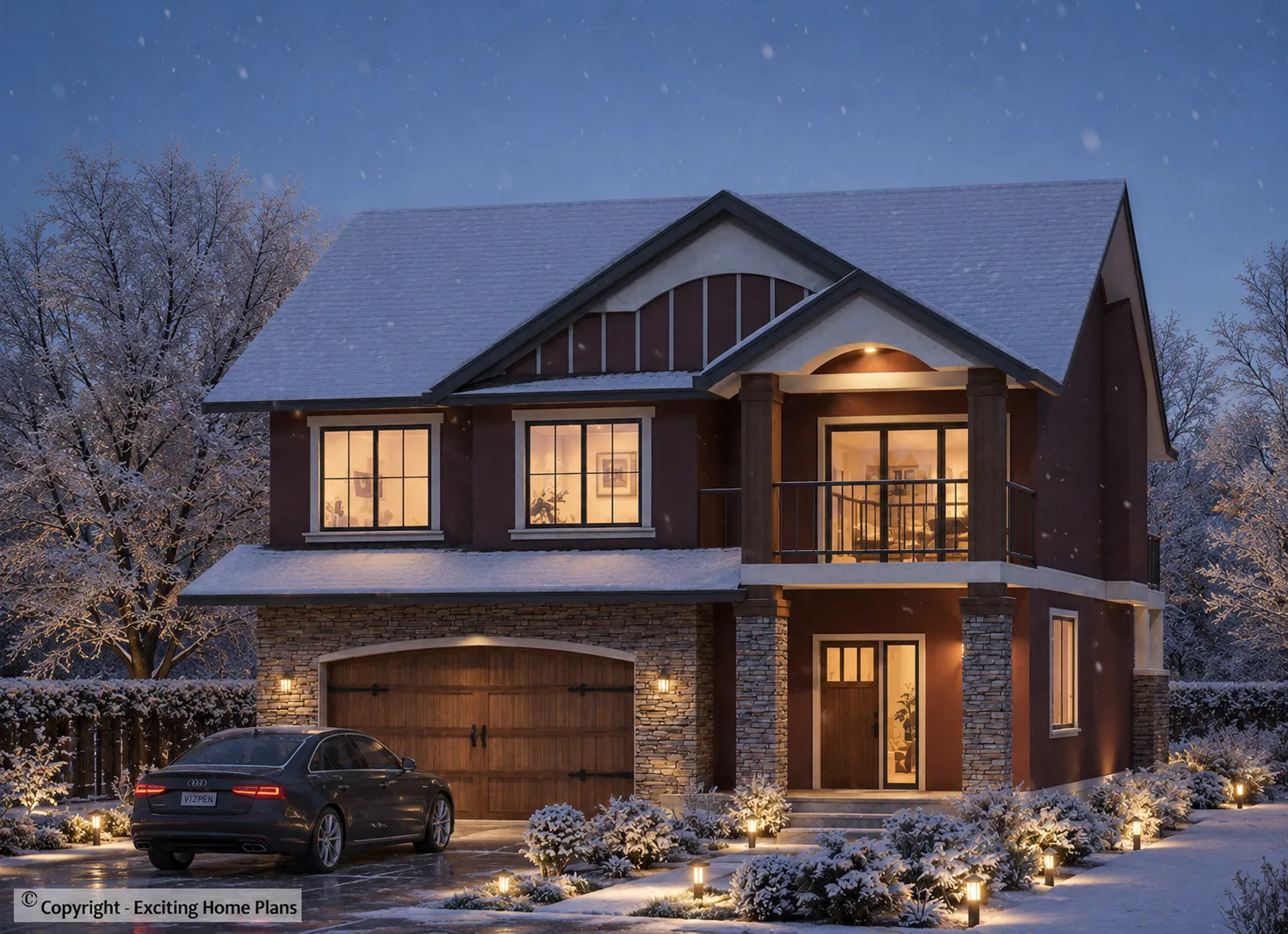 2-Story House Plan 2359 ft²: 4 Beds, 3 Baths, Open Floor Plan, 2-Car Garage