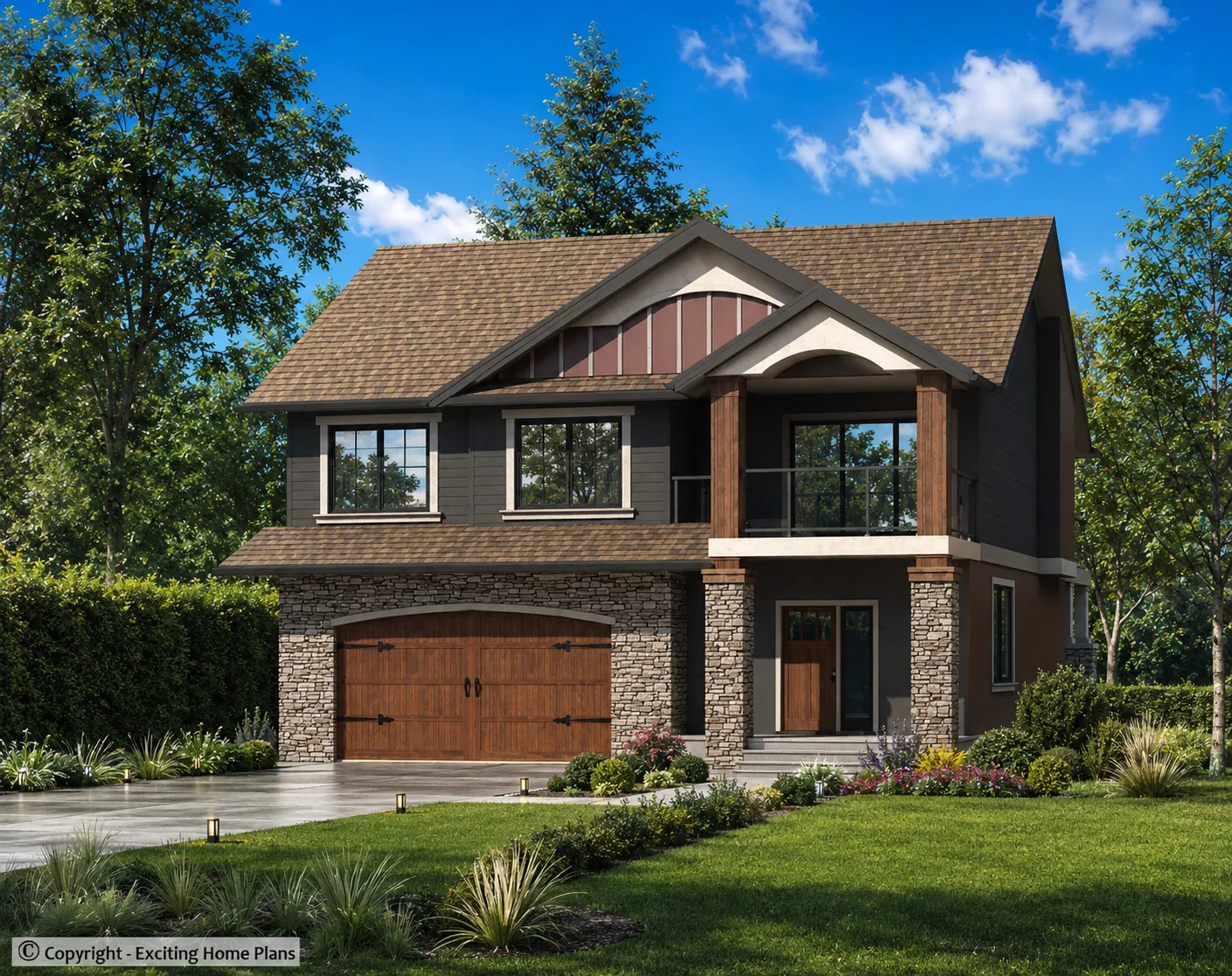 2-Story House Plan 2359 ft²: 4 Beds, 3 Baths, Open Floor Plan, 2-Car Garage