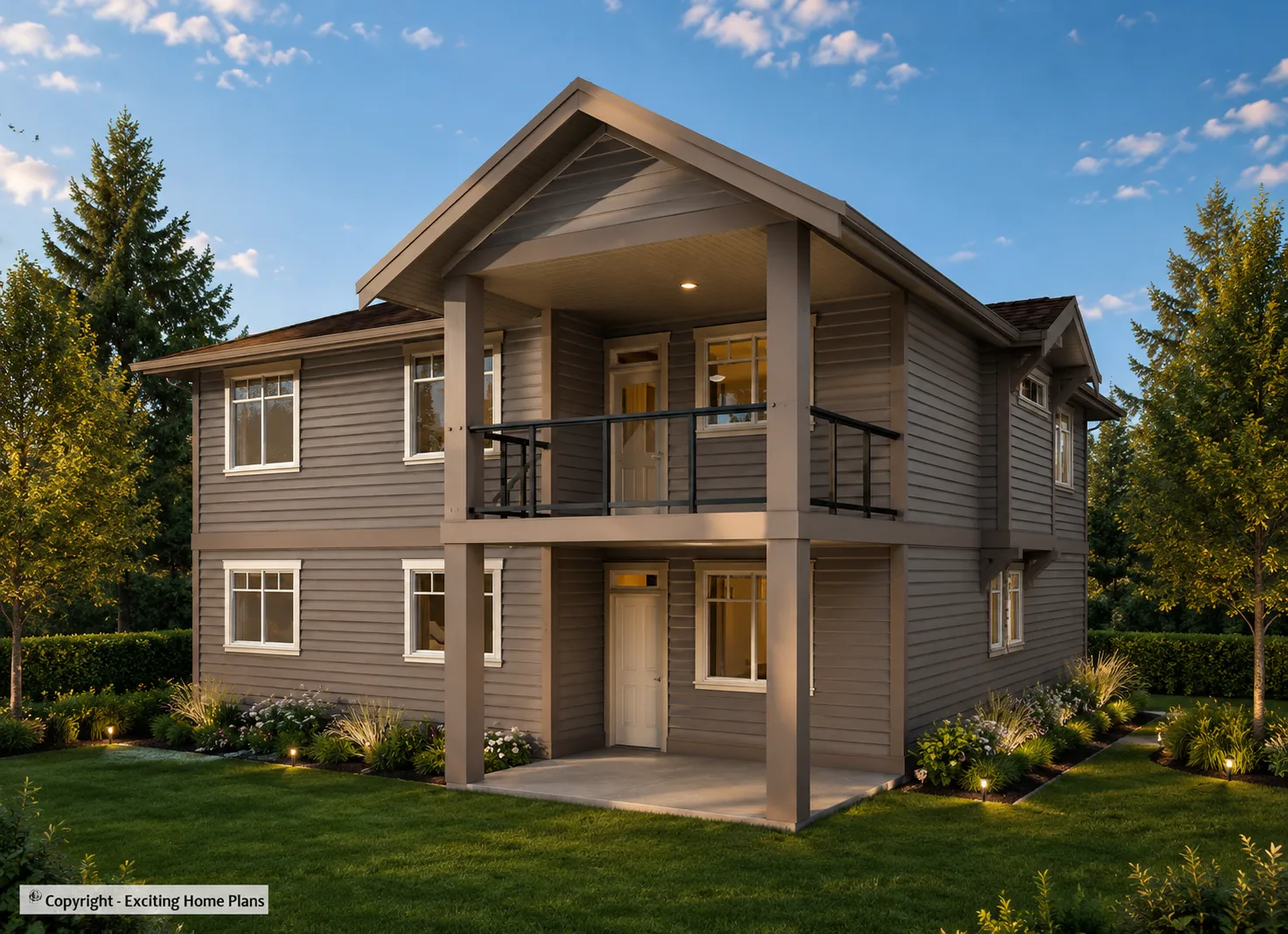 2-Story House Plan 2238 ft²: 4 Beds, 3 Baths, Open Floor Plan, 2-Car Garage