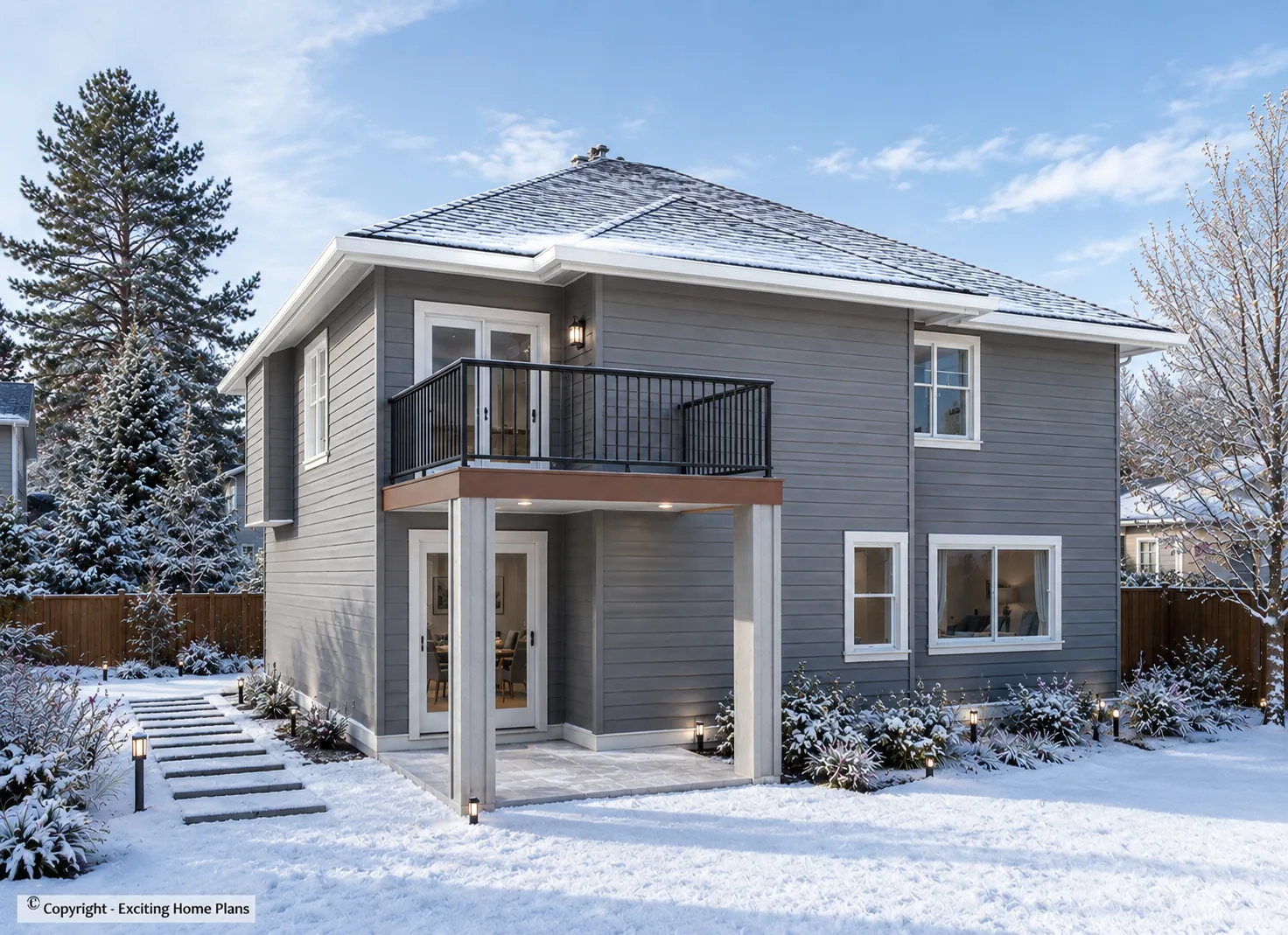 2-Story House Plan 2648 ft²: 4 Beds, 3 Baths, Open Floor Plan, 2-Car Garage
