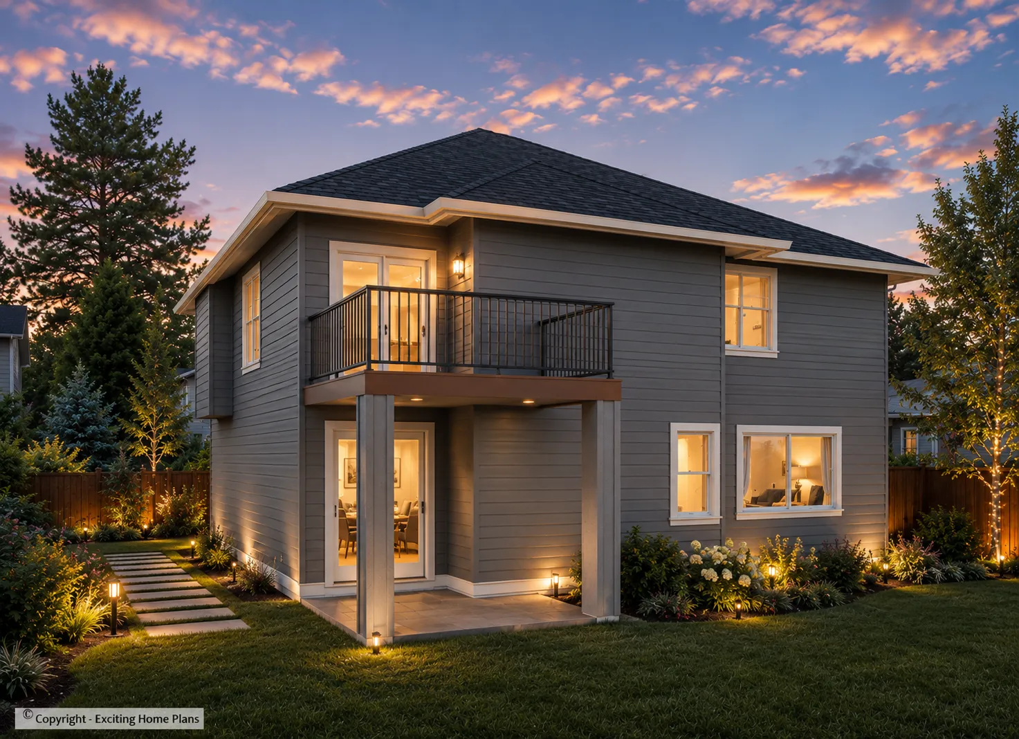 2-Story House Plan 2648 ft²: 4 Beds, 3 Baths, Open Floor Plan, 2-Car Garage