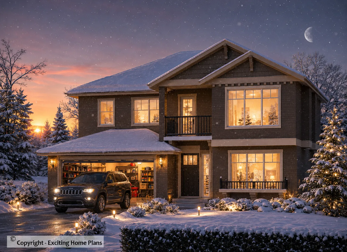 2-Story House Plan 2347 ft²: 4 Beds, 3 Baths, Open Floor Plan, 2-Car Garage