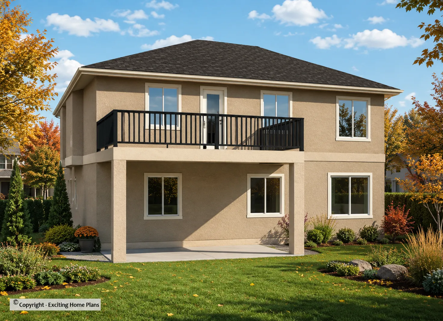 2-Story House Plan 2347 ft²: 4 Beds, 3 Baths, Open Floor Plan, 2-Car Garage