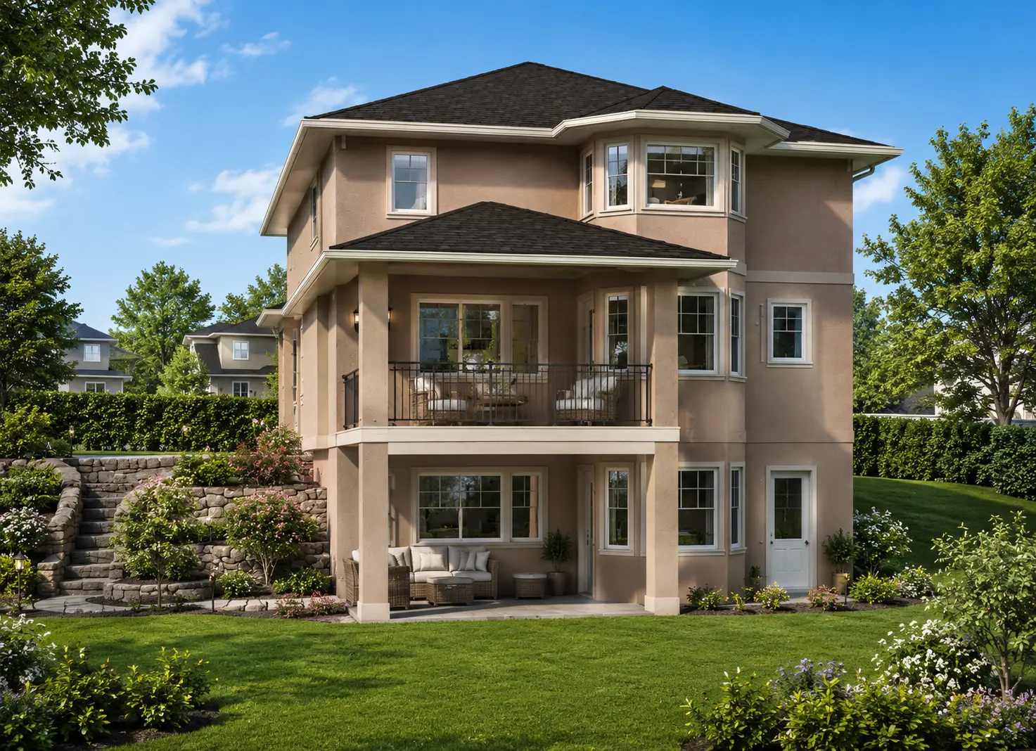 2-Story House Plan with Basement 2370 ft²: 5 Beds, 3.5 Baths, Open Floor Plan, 2-Car Garage