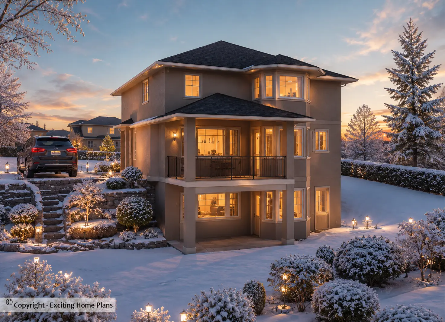2-Story House Plan with Basement 2370 ft²: 5 Beds, 3.5 Baths, Open Floor Plan, 2-Car Garage