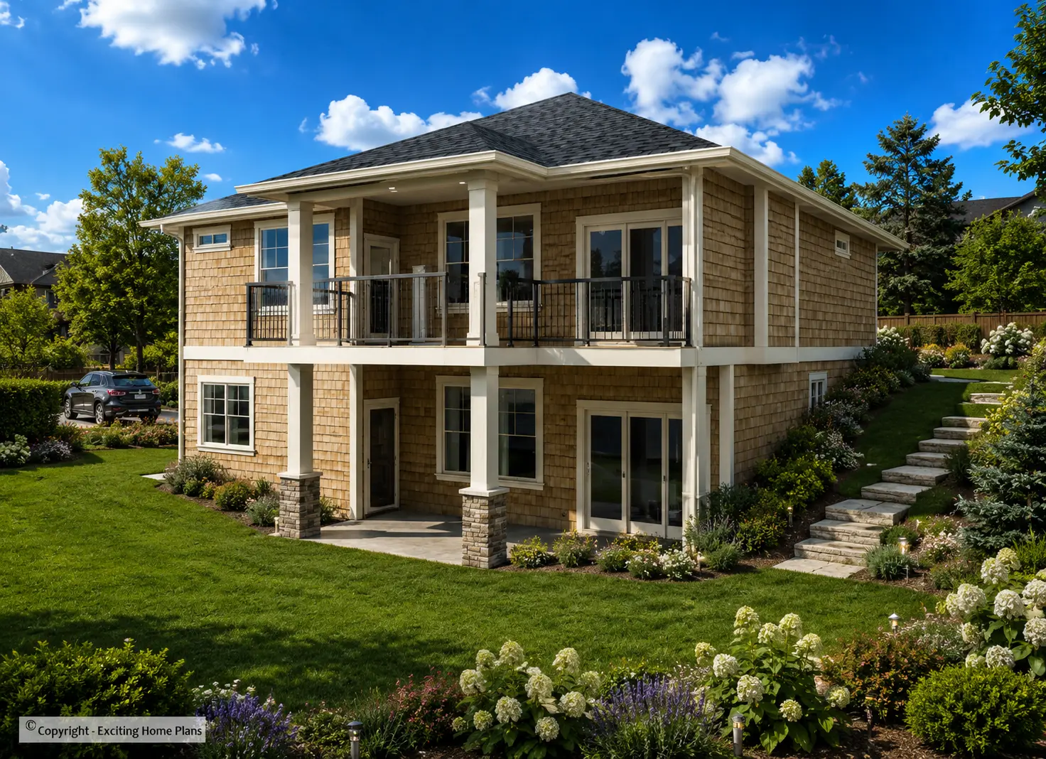 1-Story House Plan with Basement 1491 ft²: 5 Beds, 3 Baths, Open Floor Plan, 2-Car Garage