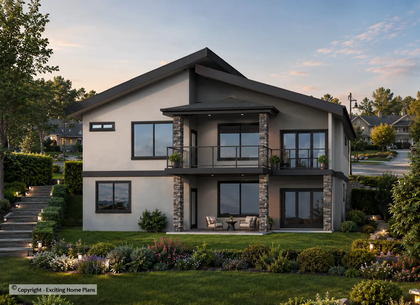 1-Story House Plan with Basement 1492 ft²: 5 Beds, 3 Baths, Open Floor Plan, 2-Car Garage