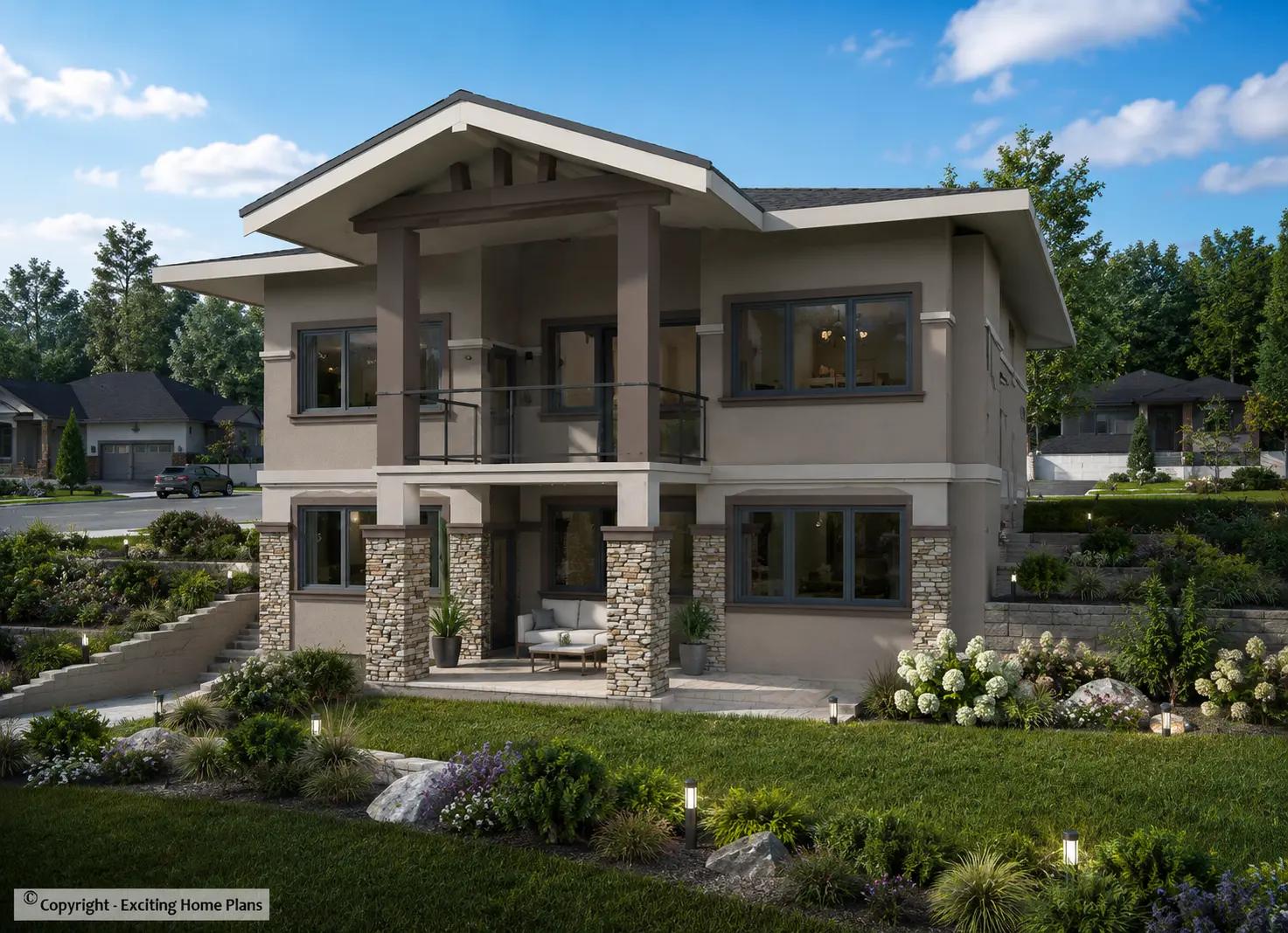 1-Story House Plan with Basement 1700 ft²: 5 Beds, 3 Baths, Open Floor Plan, 2-Car Garage