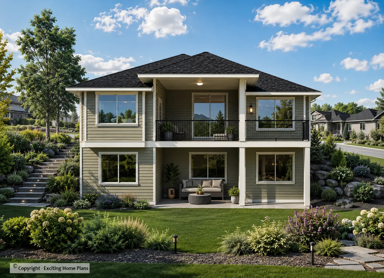 1-Story House Plan with Basement 1524 ft²: 5 Beds, 3 Baths, Open Floor Plan, 2-Car Garage