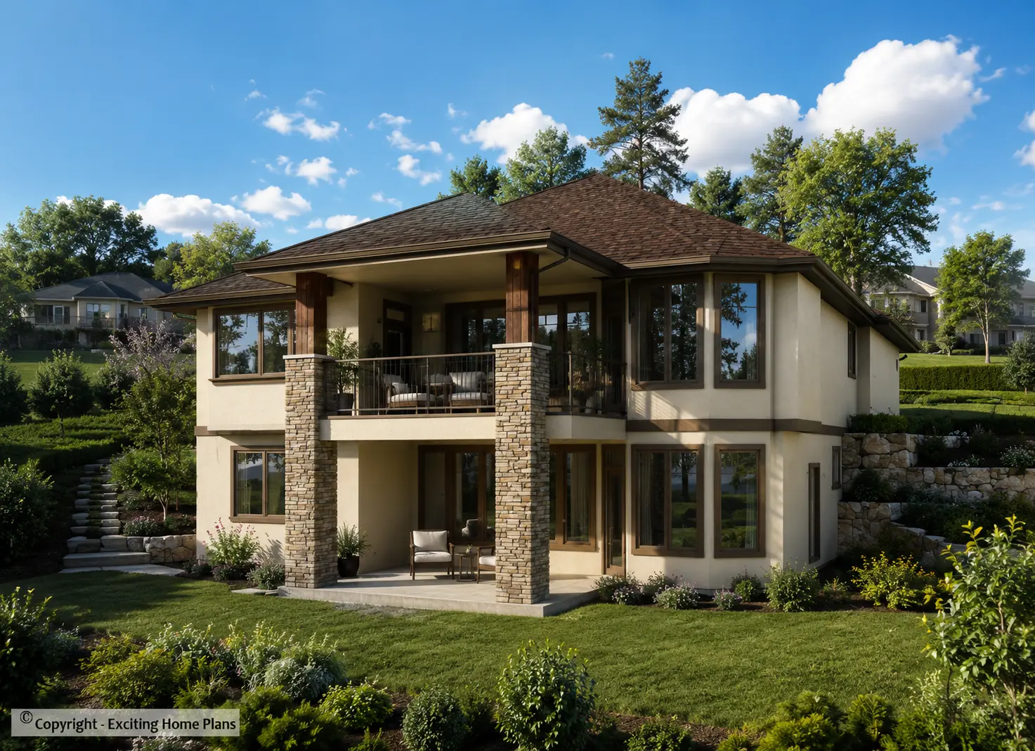 1-Story House Plan with Basement 1655 ft²: 4 Beds, Home Office, 3 Baths, Open Floor Plan, 2-Car Garage