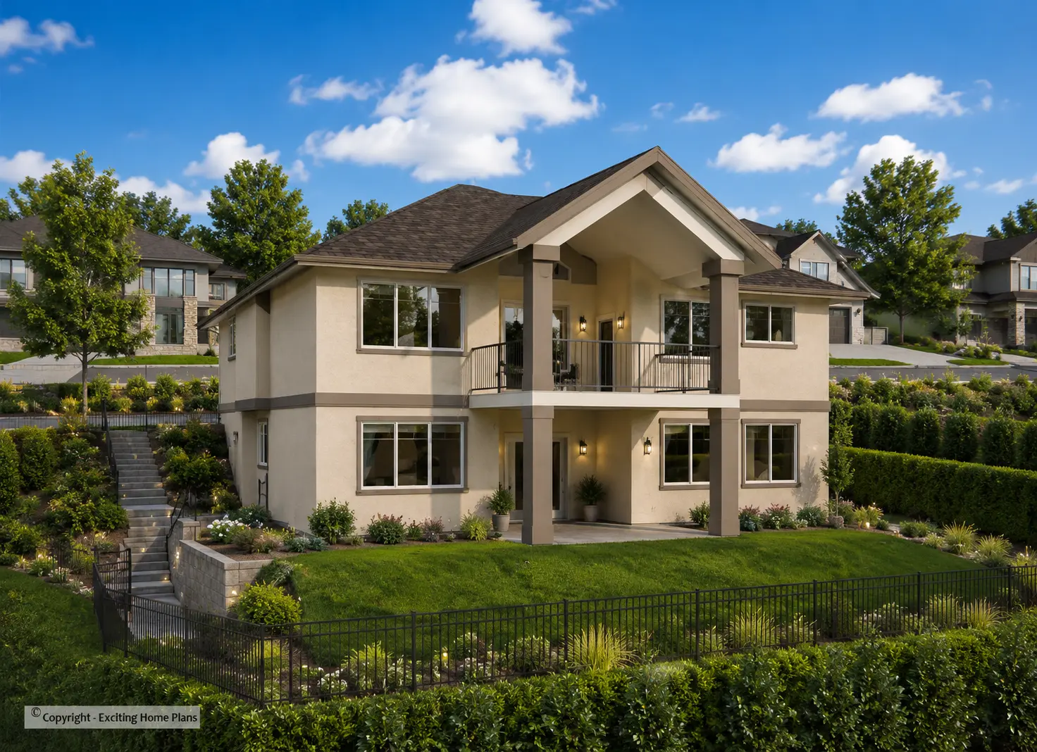 1-Story House Plan with Basement 1714 ft²: 4 Beds, 3 Baths, Open Floor Plan, 2-Car Garage