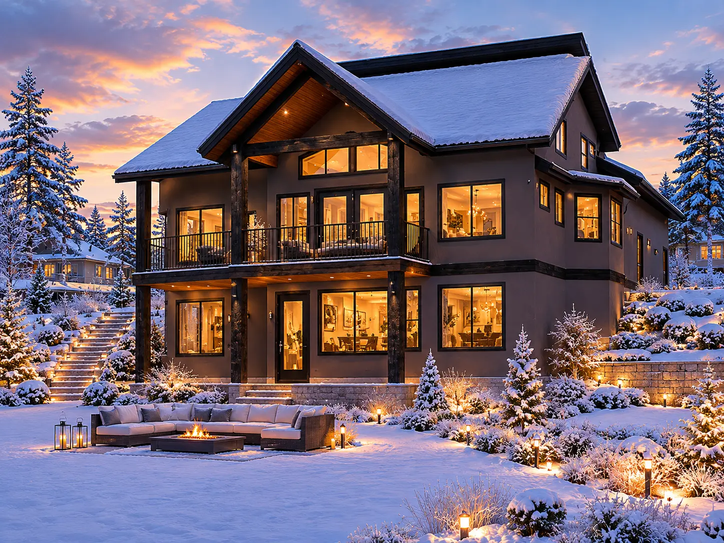1.5-Story House Plan with Basement 2189 ft²: 4 Beds, Home Office, 3.5 Baths, Open Floor Plan, 2-Car Garage