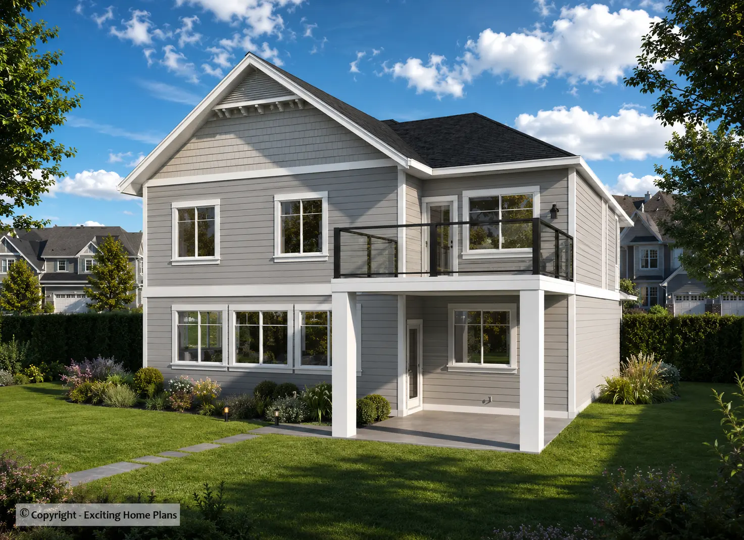 2-Story House Plan 2797 ft²: 5 Beds, 3 Baths, Open Floor Plan, 2-Car Garage