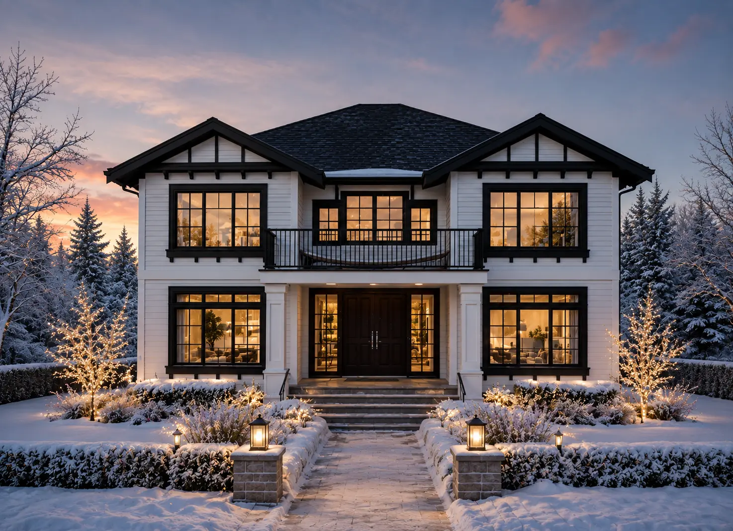 2-Story House Plan 3595 ft²: 6 Beds, Home Office, 4 Baths, Open Floor Plan, 2-Car Garage