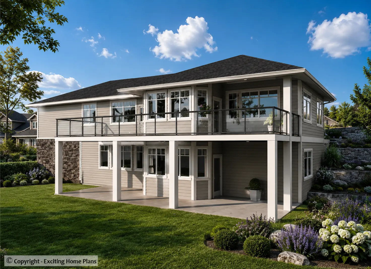1-Story House Plan with Basement 1577 ft²: 3 Beds, Home Office, 2.5 Baths, Open Floor Plan, 2-Car Garage