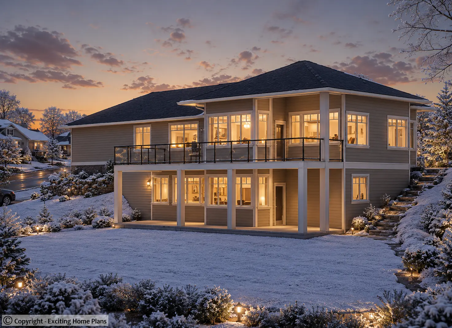 1-Story House Plan with Basement 1577 ft²: 3 Beds, Home Office, 2.5 Baths, Open Floor Plan, 2-Car Garage