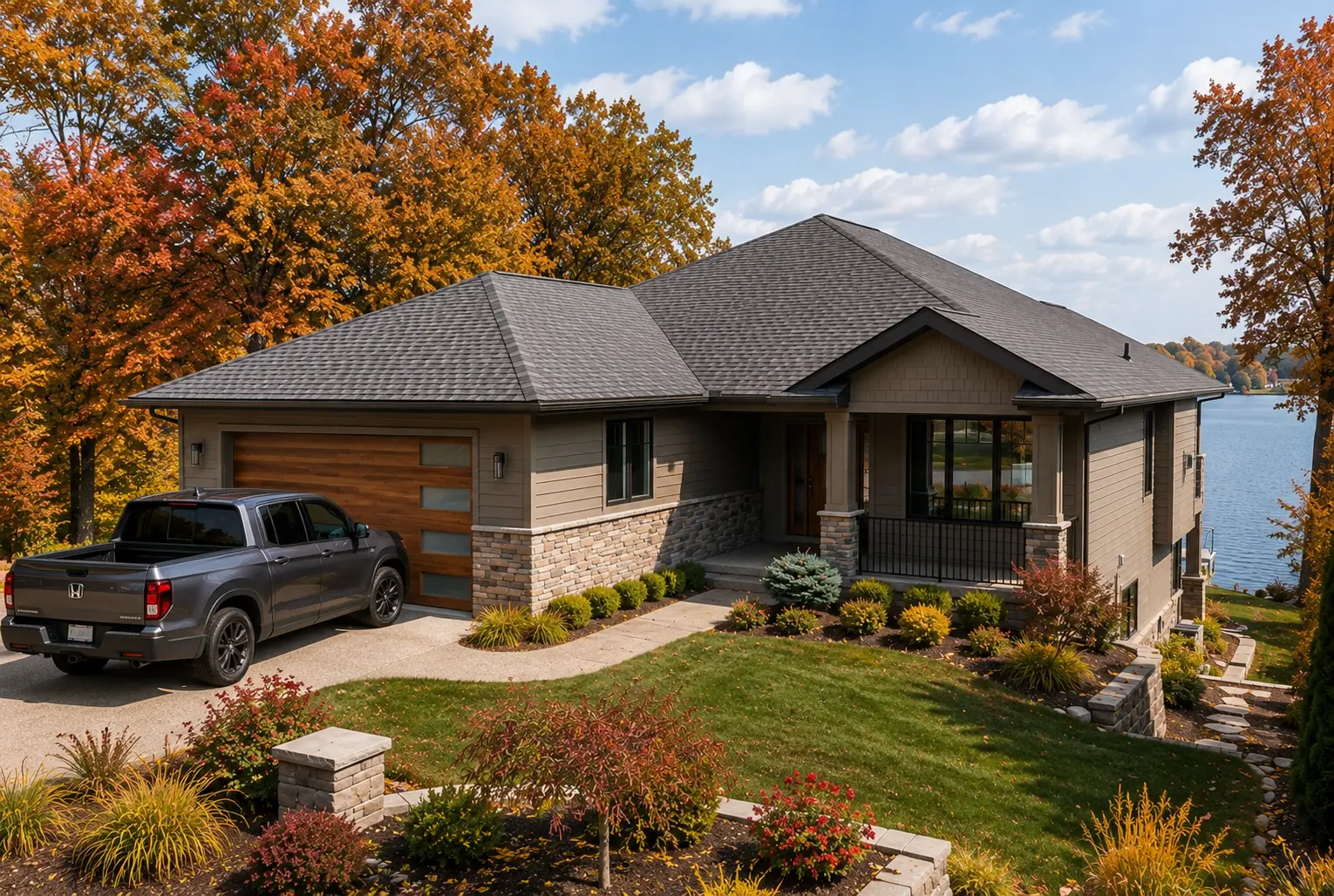 House Plan: 1584 ft², 1 Story + Basement, 4 Beds, 3 Baths, Open Floor Plan, 2-Car Garage