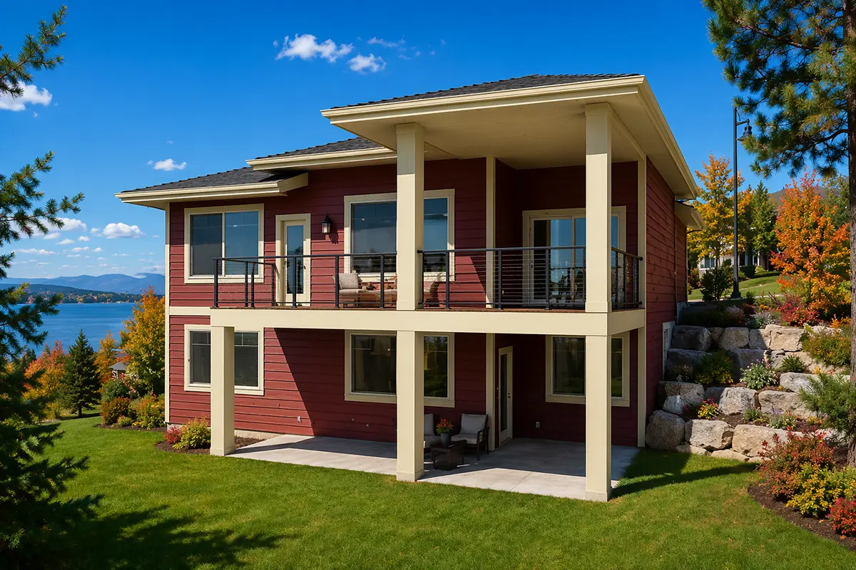House Plan: 1588 ft², 1 Story + Basement, 4 Beds, Home Office, 3 Baths, Open Floor Plan, 2-Car Garage
