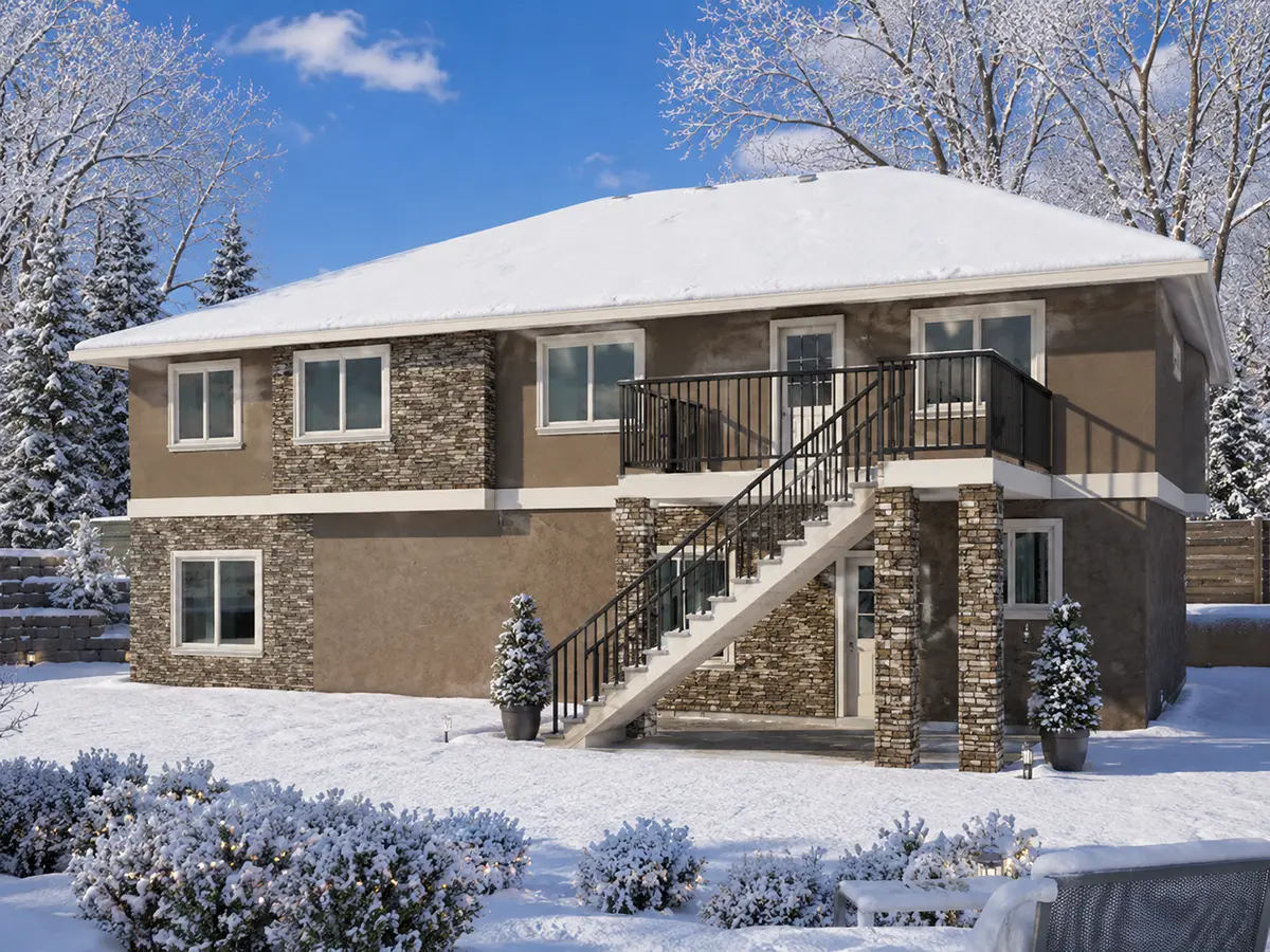 2-Story House Plan 2967 ft²: 5 Beds, 3 Baths, Open Floor Plan, 2-Car Garage
