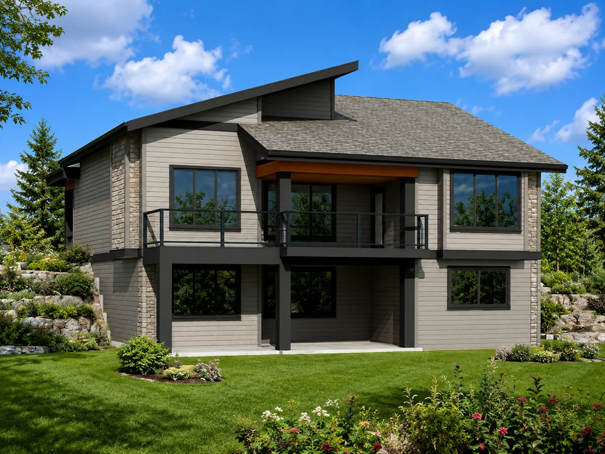 1-Story House Plan with Basement 1584 ft²: 4 Beds, 3 Baths, Open Floor Plan, 2-Car Garage